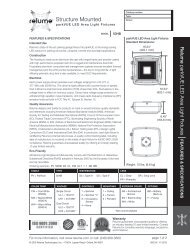 Relume parkVUE: 50HB - Specification Sheets - Relume Technologies