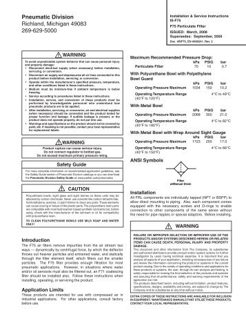 IS-F75 - Watts Fluid Air