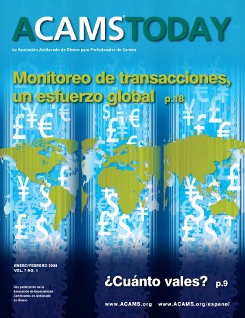 Monitoreo de transacciones, un esfuerzo global p.18 - Wiphala.net