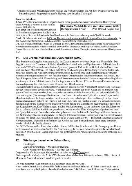 Sanfte Chiropraktik (SOT) - Bund deutscher Chiropraktiker e.v.