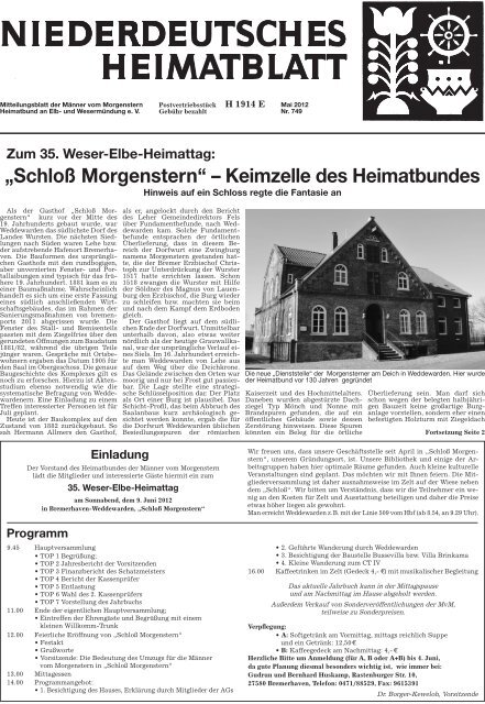 Niederdeutsches Heimatblatt