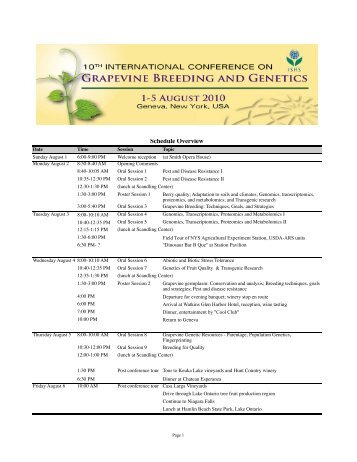 conference schedule and program with abstracts - Horticulture ...