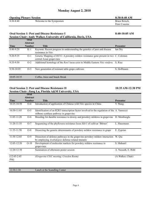 conference schedule and program with abstracts - Horticulture ...