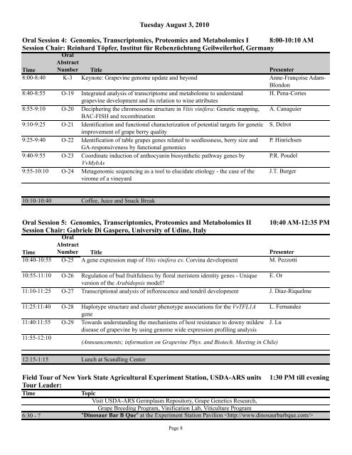 conference schedule and program with abstracts - Horticulture ...
