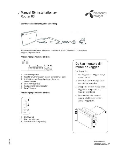 Router Med Plats För Sim Kort