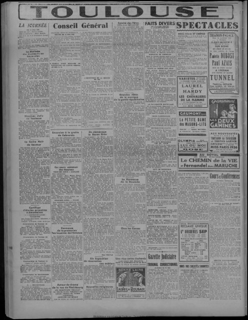 15 mai 1936 - Presse régionale