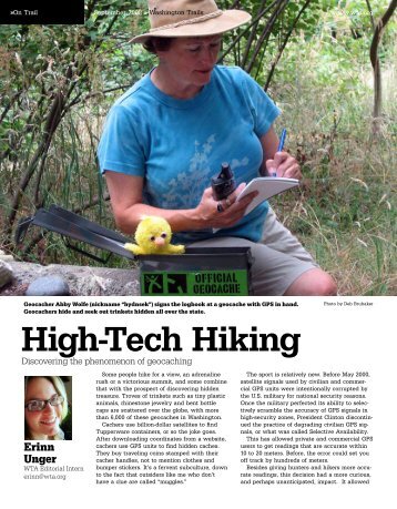 High-Tech Hiking - Washington Trails Association