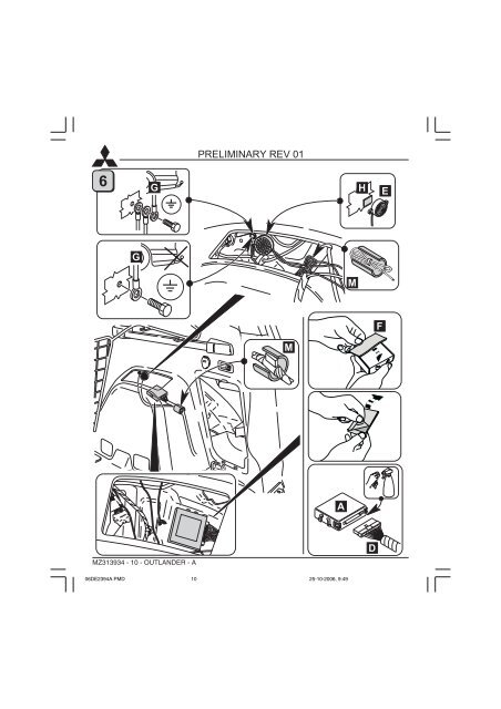 MZ313934 - Einbauanleitung Rear Parking Assistance Outlander ...