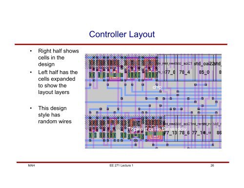 EE271 Introduction to VLSI Systems Mark Horowitz