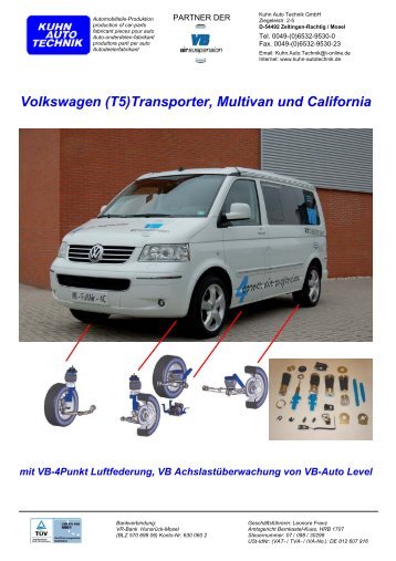 Volkswagen (T5)Transporter, Multivan und California - Kuhn Auto ...