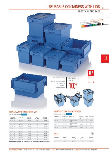 Catalogue as PDF - AUER Packaging