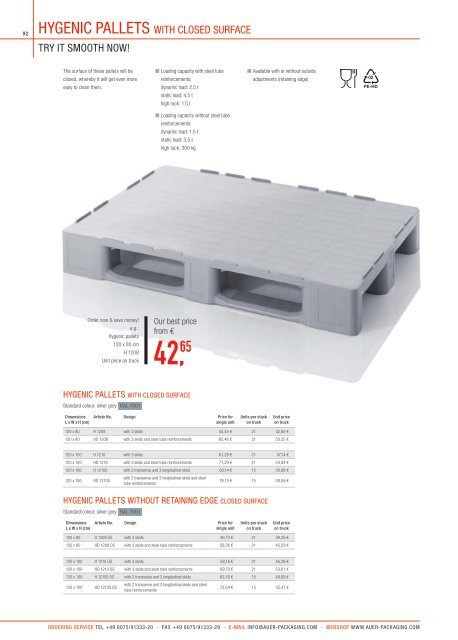 Catalogue as PDF - AUER Packaging