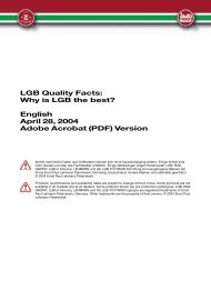 LGB Quality Facts: Why is LGB the best? English ... - Champex-Linden