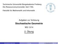 2. Übung - Fakultät für Mathematik und Informatik - Technische ...