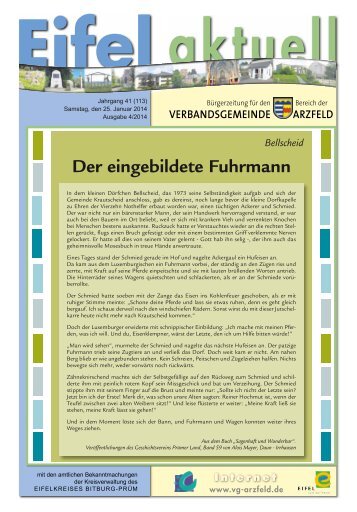 Ausgabe 04 - Verbandsgemeinde Arzfeld