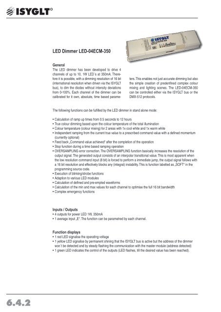 LED Dimmer LED-04ECM-350