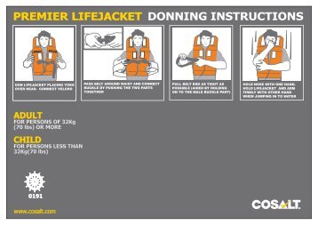 premier lifejacket donning instructions premier lifejacket ... - Cosalt