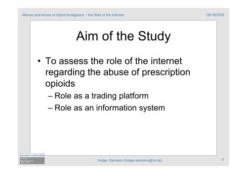 Misuse and Abuse of Opioid Analgesics â the Role of the Internet ...