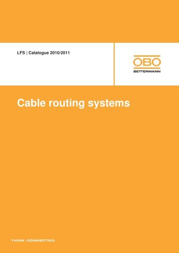 LFS Cable routing systems - OBO Bettermann