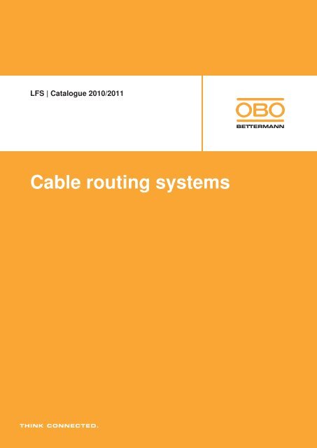 LFS Cable routing systems - OBO Bettermann