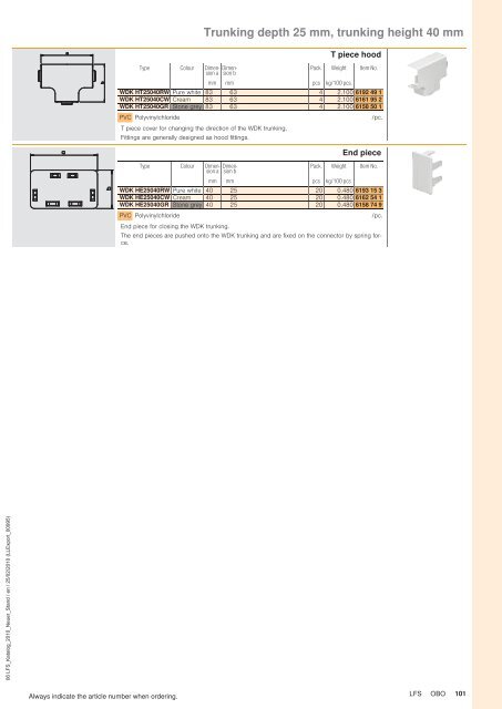 LFS Cable routing systems - OBO Bettermann