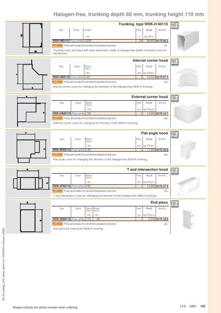 LFS Cable routing systems - OBO Bettermann