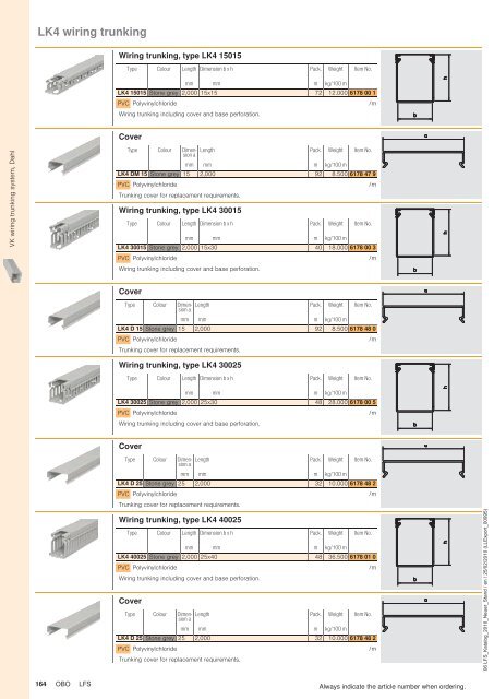 LFS Cable routing systems - OBO Bettermann