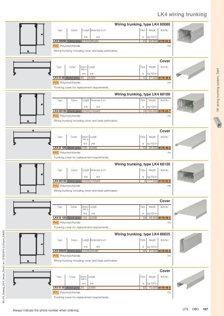 LFS Cable routing systems - OBO Bettermann