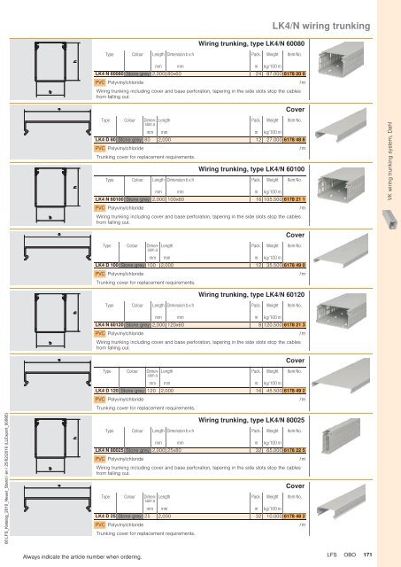 LFS Cable routing systems - OBO Bettermann