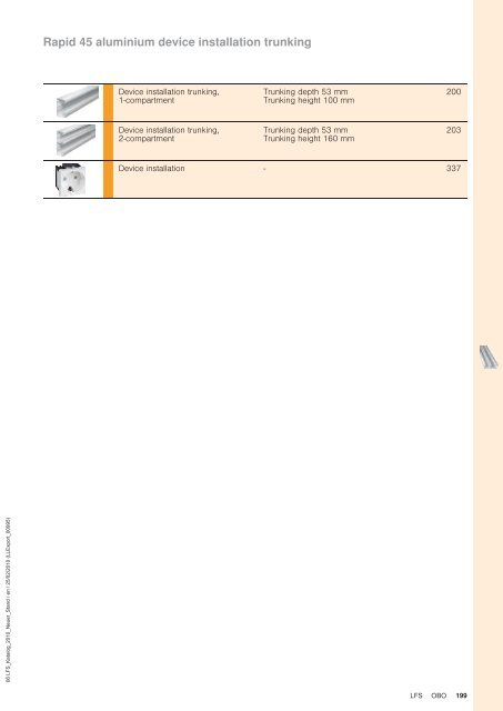 LFS Cable routing systems - OBO Bettermann