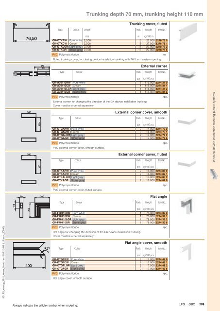 LFS Cable routing systems - OBO Bettermann