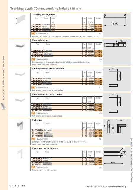 LFS Cable routing systems - OBO Bettermann