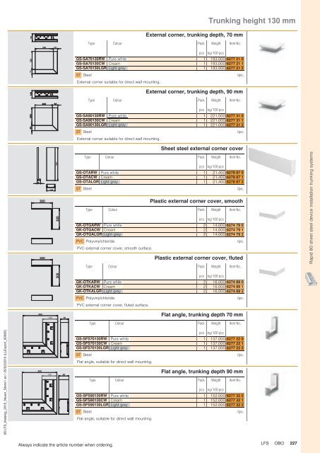 LFS Cable routing systems - OBO Bettermann