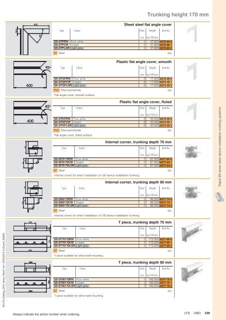 LFS Cable routing systems - OBO Bettermann