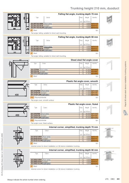 LFS Cable routing systems - OBO Bettermann