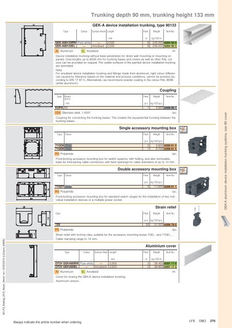 LFS Cable routing systems - OBO Bettermann