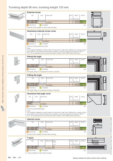 LFS Cable routing systems - OBO Bettermann