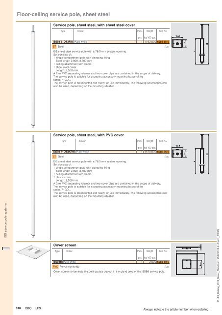 LFS Cable routing systems - OBO Bettermann