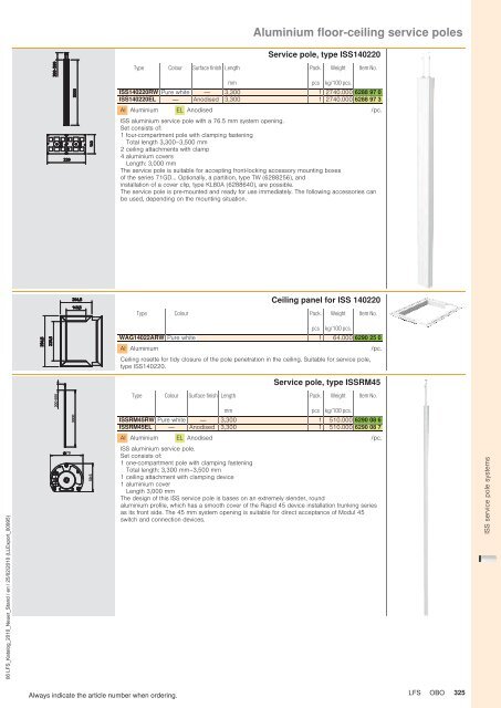 LFS Cable routing systems - OBO Bettermann