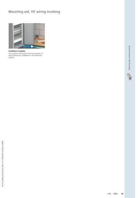 LFS Cable routing systems - OBO Bettermann