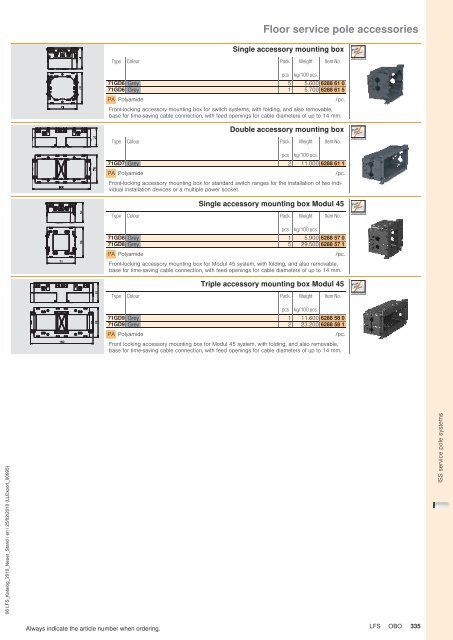 LFS Cable routing systems - OBO Bettermann