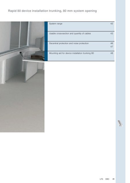 LFS Cable routing systems - OBO Bettermann