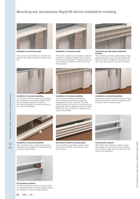 LFS Cable routing systems - OBO Bettermann