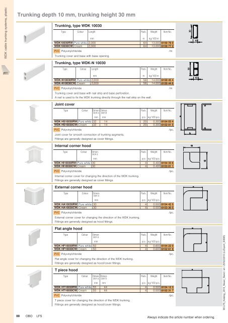 LFS Cable routing systems - OBO Bettermann