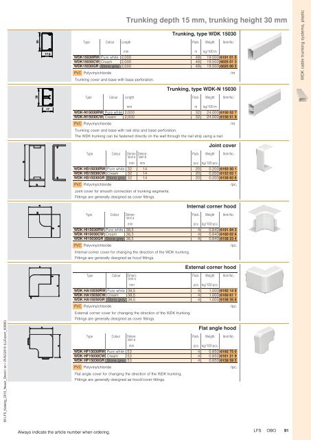 LFS Cable routing systems - OBO Bettermann