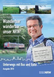 Wunderbar wanderbar â unser NRW! - Busse & Bahnen NRW