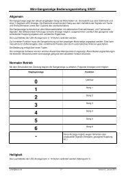 Mini-Ganganzeige Bedienungsanleitung SW027(PDF)