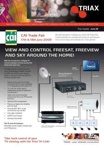 view and control freesat, freeview and sky around the home! - Triax