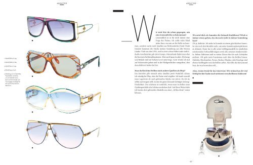 Sammler mit markenfetiSch - Cazal Eyewear