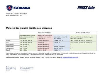 Scania press release